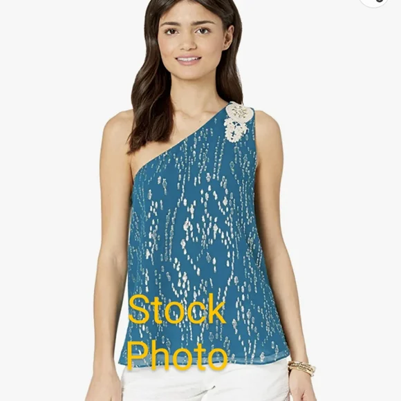 NWT Lilly Pulitzer silk Sienne top, size 00 - Picture 12 of 12